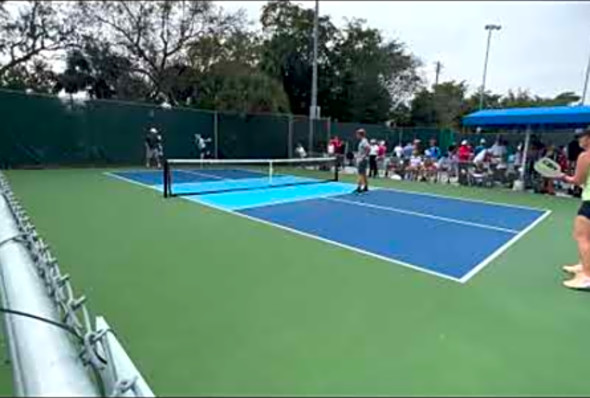 APP Boca Masters Pickleball Tournament Blake Potter/ Megan Hall vs. Rafa Hewett/Sarah Ansboury