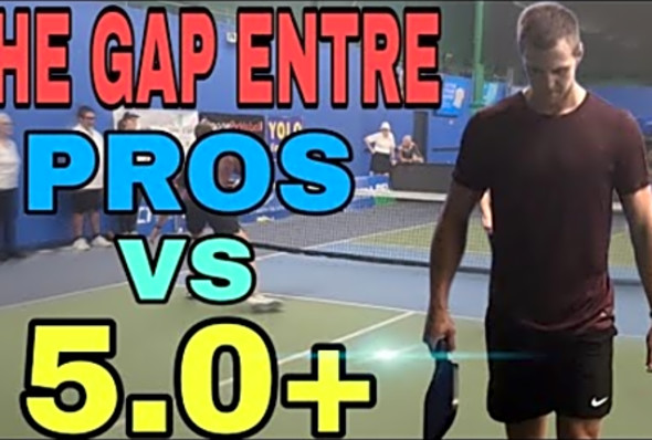 How Big The Gap Between Pros &amp; 5.0 Players Men&#039;s - Mixed Doubles Pickleball Local Tournament