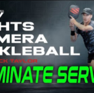 Use Your Serve To Your Advantage With Pickleball Serving Drills - Lights...