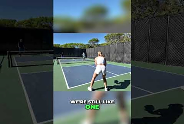 Pickleball Drama! intense match