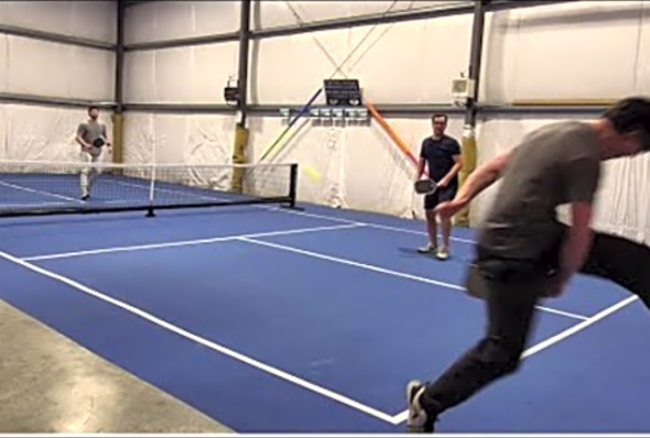 Crazy TRICK Shots (multiple) INSANE REFLEXES - PICKLEBALL HIGHLIGHTS (High Level)