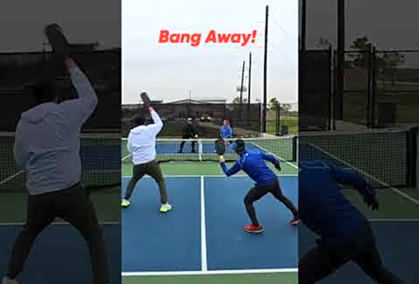 Bang Away! #pickleball #pickleballhighlights #highlights #shorts #thepickleballrunner