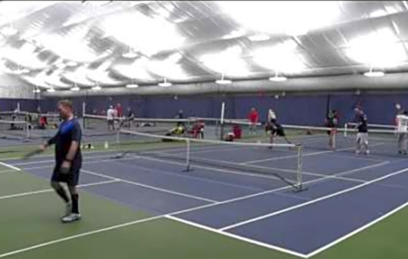 Milford Pickleball Tournament Men&#039;s Advanced Double - March 2017