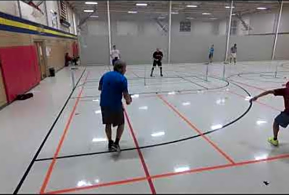 Week 4 Game 2 Winter 2017 Pickleball Ladder League
