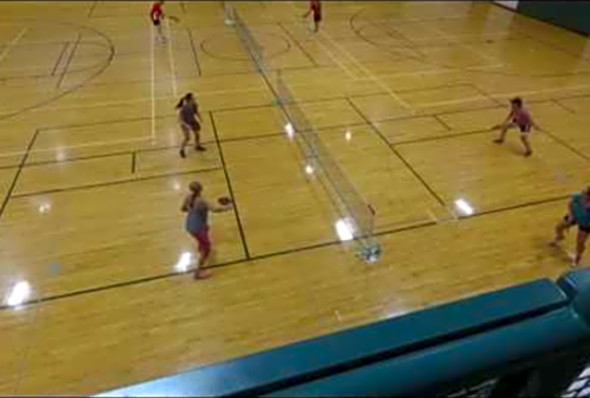 Williamston Pickleball Classic Women&#039;s 4 5/Open Brennan-Rokicsak v Schuh-Rakowski Games 1&amp;2 Part 1