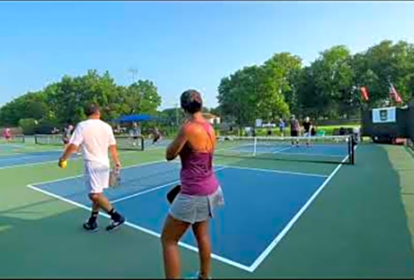 5:30am pickleball games 5&amp;6 Lais vs Eddie &amp; Matt