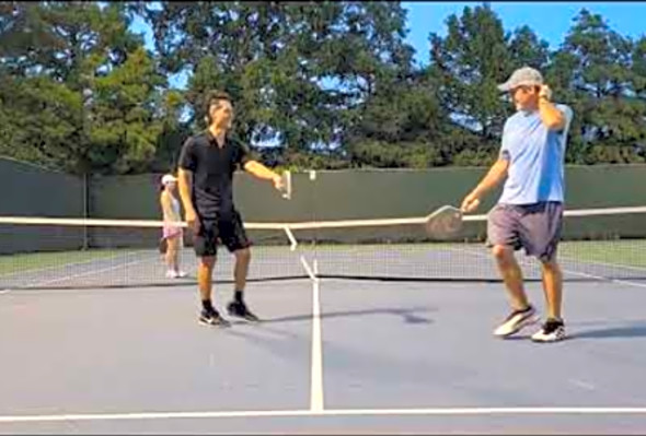 Lily / Ben vs Glenn / Rich All the good points August 22nd Trying to play Pickleball Left-handed