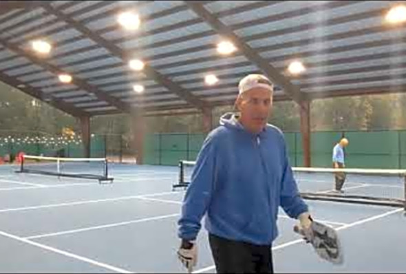 ROCKET FAST 2 HAND BACKHANDS! 4.5 Pickleball Rec Game at Litchfield, SC