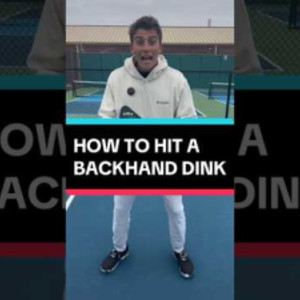 How to hit a backhand dink in under 45 seconds! #pickleball #pickleballt...