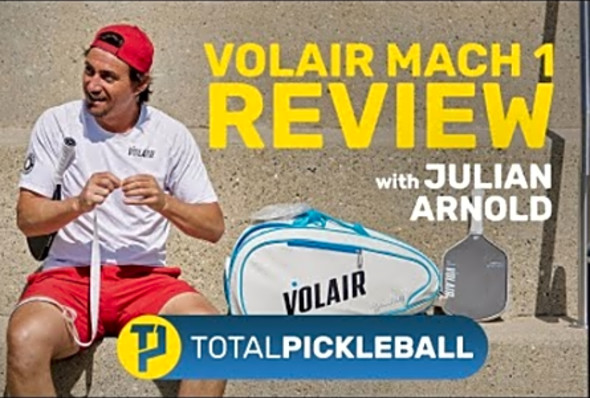 Volair Mach 1 Pickleball Paddle Review with Professional Pickleball Player Julian Arnold!