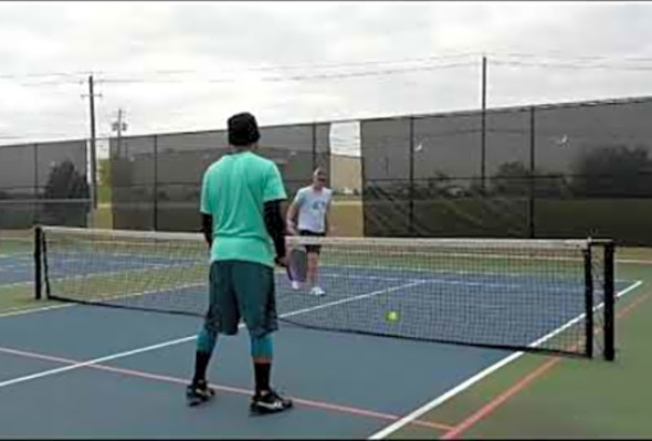 Cross court forehand Dink
