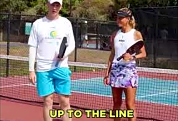 Pickleball #Shorts - Serve and STAY!