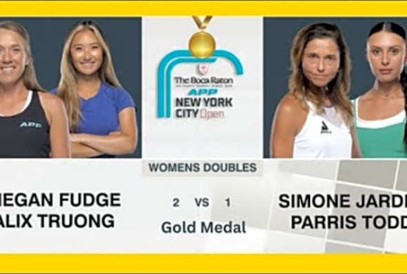 Womens Doubles Gold Medal - 2023 NYC Open - Jardim/Todd vs Fudge/Truong - Pickleball Highlights