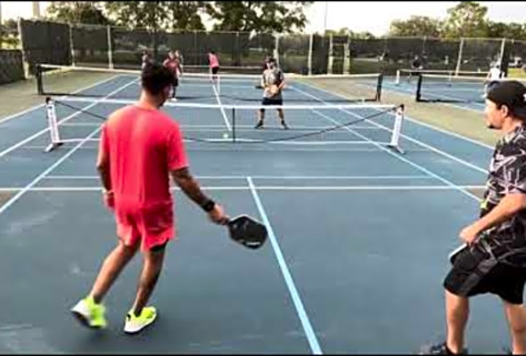 Cayey Pickleball: 11-1 Mens Doubles Match Team Cayey won Game #1