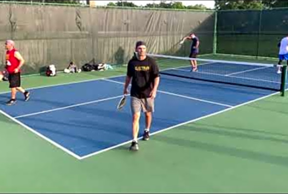 Slam action pickleball 4.5 men&#039;s doubles game