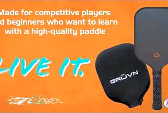 GRUVN Pickleball Paddles - RAW-16H - 16mm T700 raw carbon fiber USA Pickleball Approved
