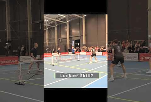 Closed my eyes, opened and I see the ball is in #pickleball #pickleballhighlights #ppa #app