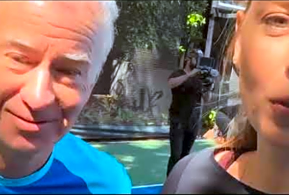 Maria Sharapova Returns to the Court John McEnroe ?#tennis #pickleball#mariasharapova#johnmcenroe