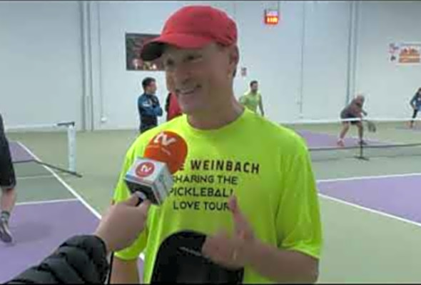 Dave Weinbach, el millor jugador de pickleball del mn, visita Sabadell