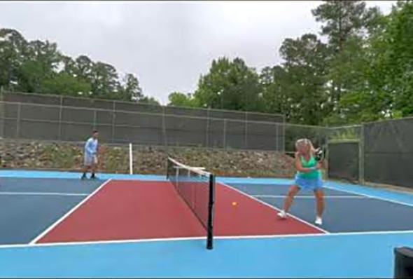 Pickleball lesson with Vu Nguyen in Augusta Georgia June 2 backhand dink