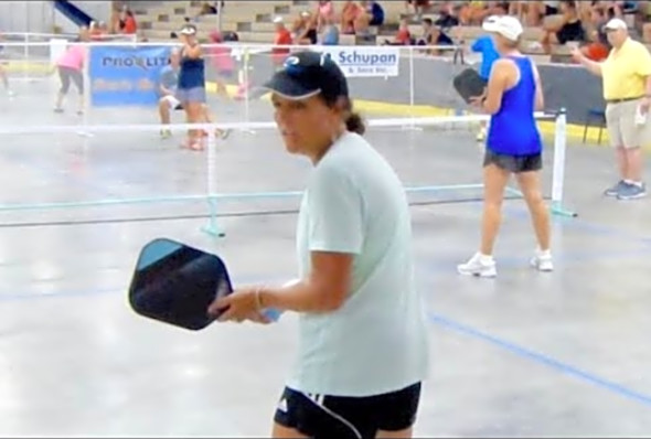 Fever in the Zoo Pickleball-WD 4.5 50 GOLD MEDAL J Lincoln/C Hughes v Linda Thompson /Mary Doten