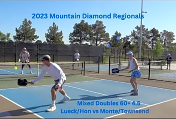 2023 USA Pickleball Mountain Diamond Regional: MX Doubles 60 4.5 Lueck/Hon vs Monte/Townsend