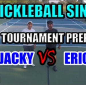 Pickleball 3.5 Singles Zin 2 Win Tournament Prep - Jacky vs Eric (with s...