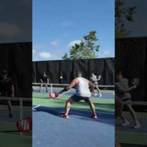 Epic Pickleball Doubles Match: Blue vs. Green Court Highlights!