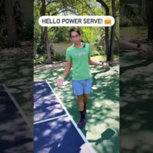 Pickleball spin serve banned try this power serve!