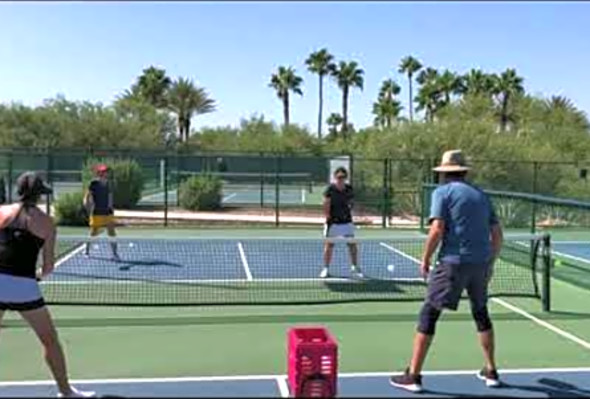 SNAP Video by Coach Kathy Palese: V Punch Volley Drill