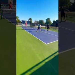 He got me, #lob was in! #pickleball 60 #sports #shorts