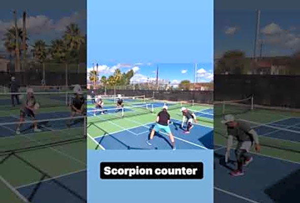 Scorpion counter #pickleball #shorts #highlights