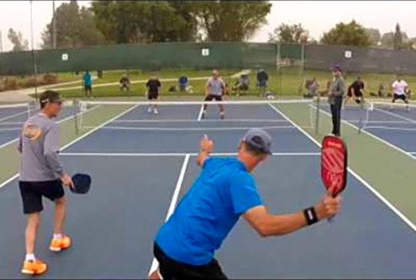 March Madness Pickleball 2017 Callan Dawson/Bob Richland vs Kevin Booth/Steve Dawson