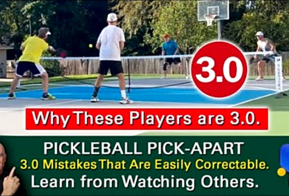 Pickleball! 3.0 Players Who Actually Consider Themselves 3.0 Players! Learn by Watching Others.