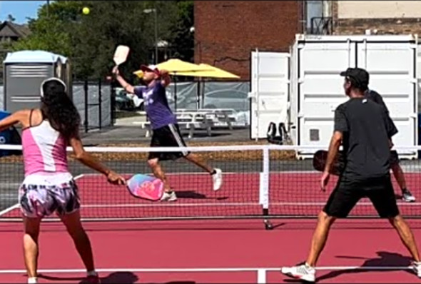 Rec. Pickleball Match at Fairgrounds - Steve vs. Fabs Mark - Game 1