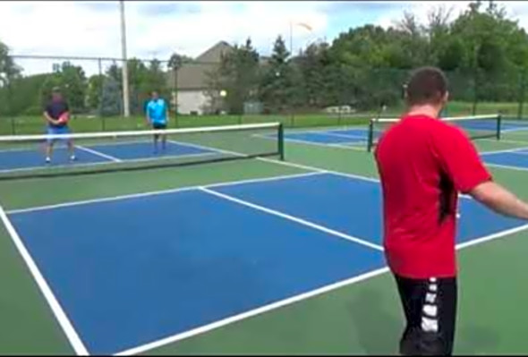 Lake Forest Advanced Pickleball Tomasino Hoggat vs Thompson Howard