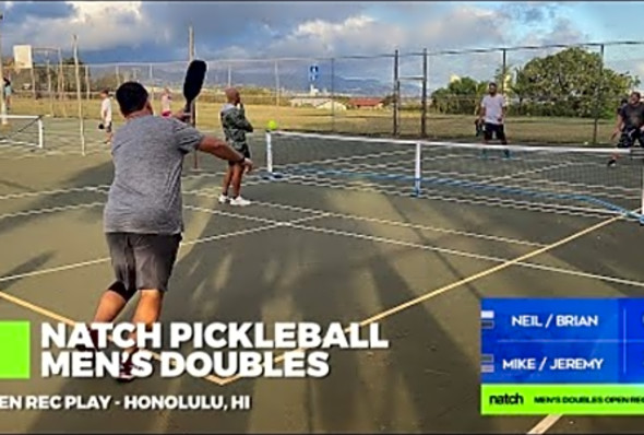 Pickleball Men&#039;s Doubles Rec Play feat. Jeremy/Mike vs Neil/Brian