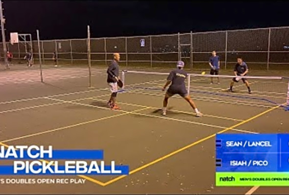 Pickleball Men&#039;s Doubles Rec Play feat. Isiah/Pico vs Sean/Lancel