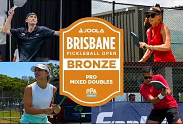 Wall/Dikosavljevic vs. Burr/Masand at the Brisbane Pickleball Open - Bronze Medal Match
