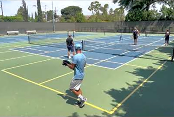 Pickleball - Steve and Vince vs Sara and Tim