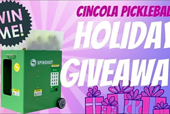 Want a Free Spinshot Pickleball Machine? Huge Giveaway from Cincola Pickleball! Watch for more info