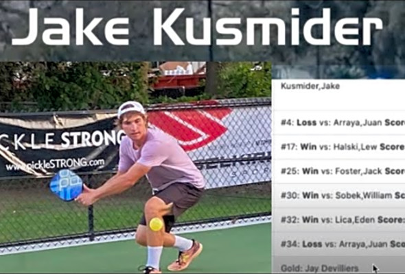 Jake Kusmider - PRO Singles PickleBall Debut