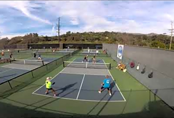 Rotating Doubles Round Robin. Jan. 7. Santa Barbara Pickleball. Womens 4.0. 8 players per round.