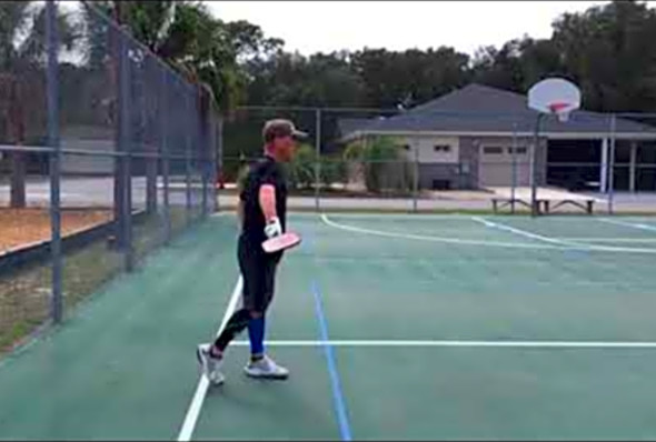 Pickleball serve with topspin #1