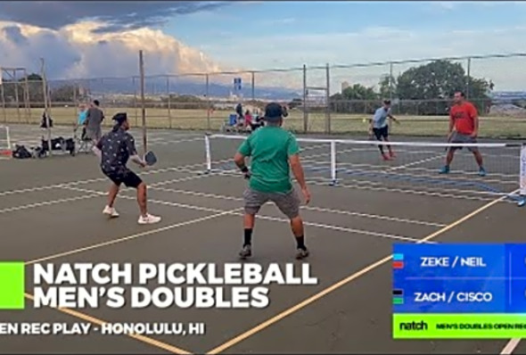 Pickleball Men&#039;s Doubles Rec Play feat. Zach/Cisco vs Zeke/Neil