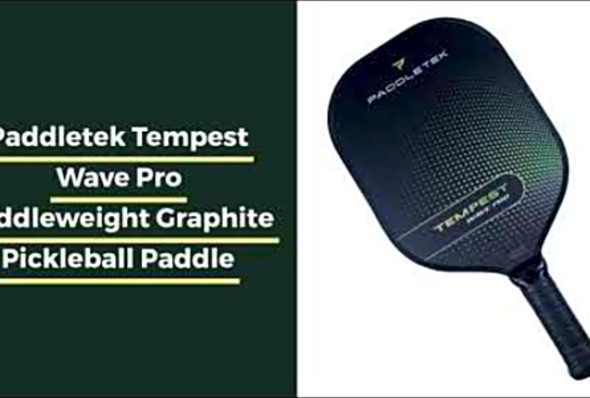 Paddletek Tempest Wave Pro Middleweight Graphite Pickleball Paddle
