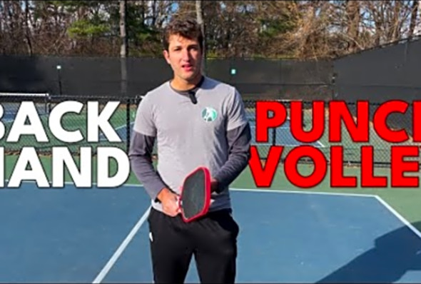 How to Hit a Backhand PUNCH VOLLEY!