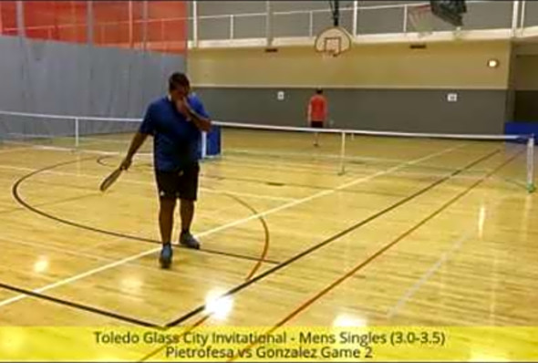 Toledo Glass City Invitational - Mens Singles Pietrofesa v Gonzalez Game 2