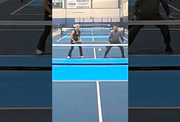 Net Point #pickleball #topspin #mixeddoubles