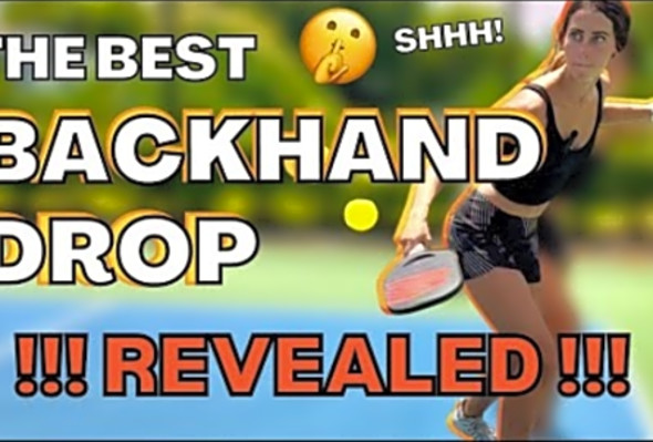 This Could Be the Best Backhand Drop to Use in Pickleball!